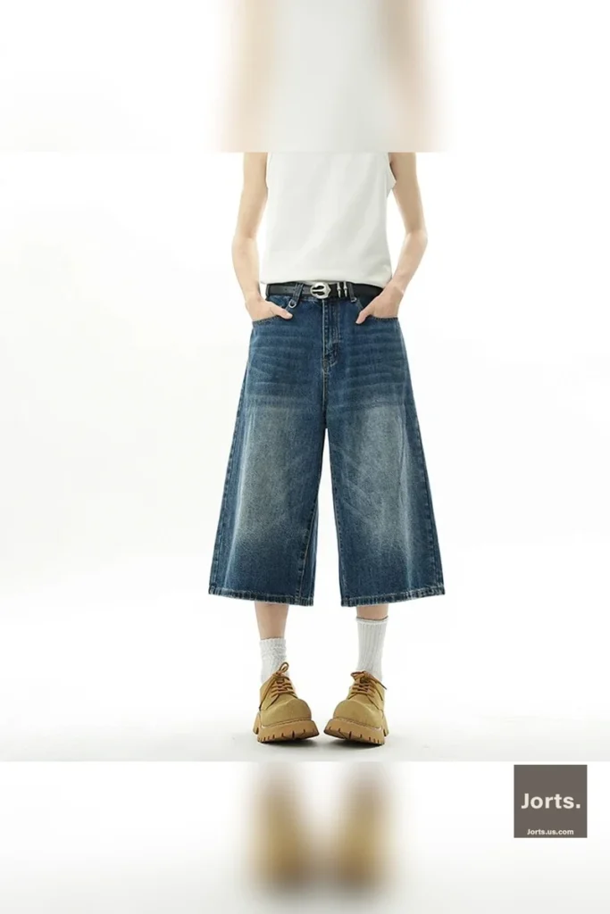 Iconic Men’s Baggy Denim Jorts | Y2K Streetwear Style