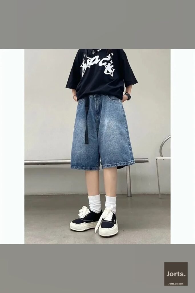 Iconic Y2K Baggy Jean Shorts – Wide Leg Denim Streetwear